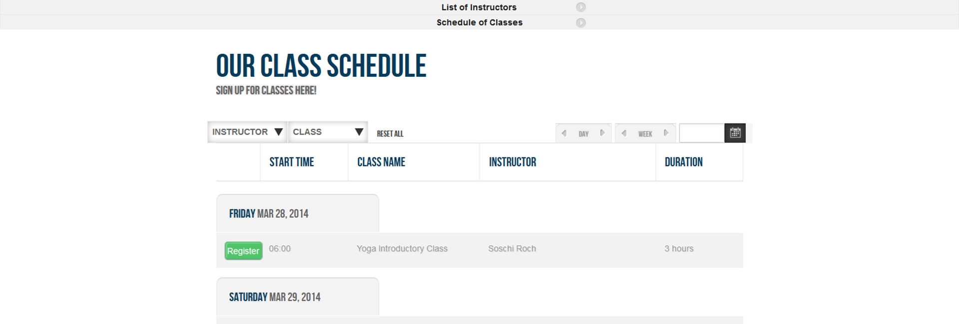 Classes